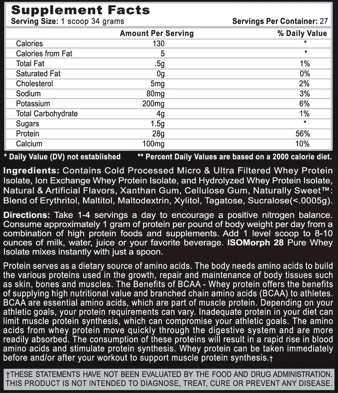 APS Isomorph Chocolate Milk Shake 5lb