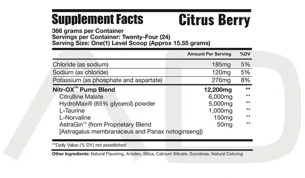Project AD Nitr-OX Citrus Berry